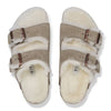 Birkenstock Arizona Lamsvel Kids Suede Taupe (maat 31-35)