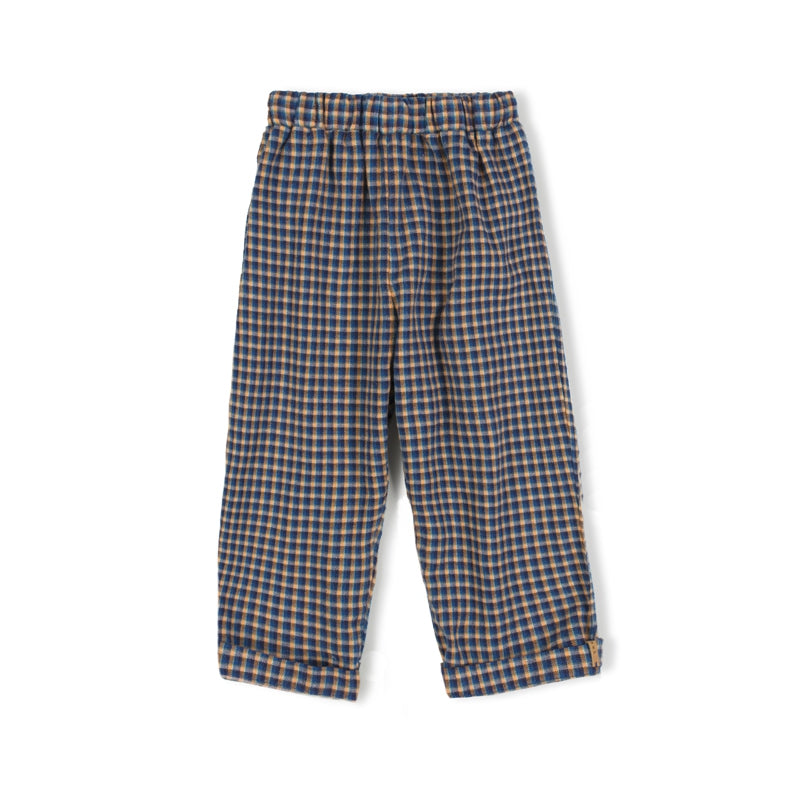 Nixnut Stic Pants Indigo Checkered