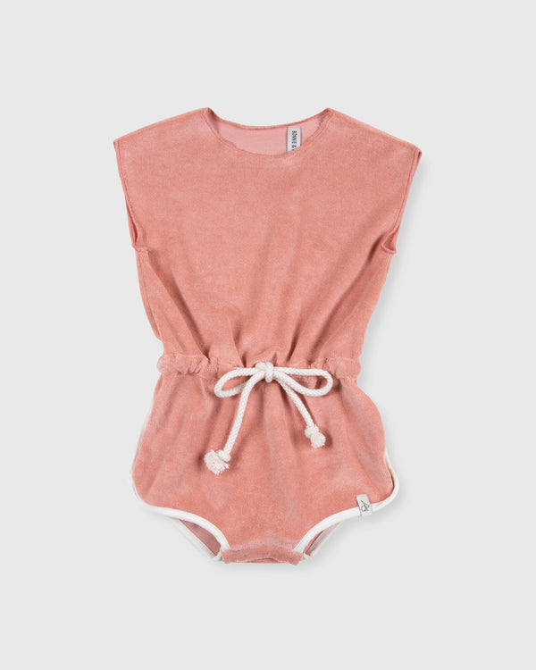 Bonnie & The Gang Jumpsuit Terrycloth Coralblush