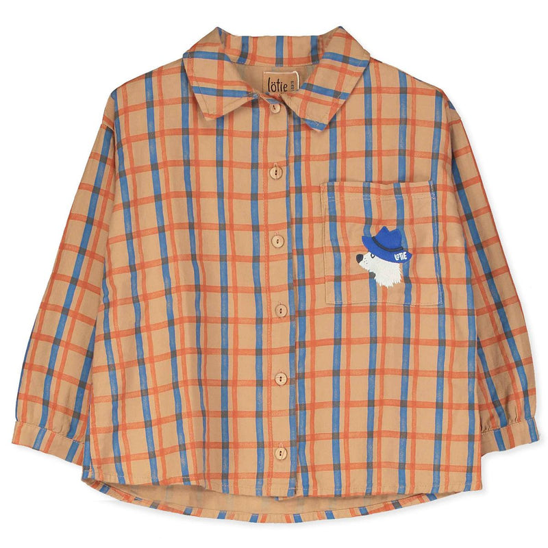 Lötiekids Shirt Checked Dog Toasted