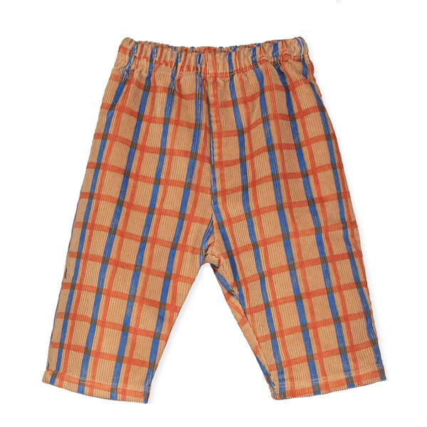 Lötiekids Baby Checks Wide Cord Pants