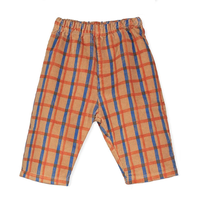 Lötiekids Baby Checks Wide Cord Pants