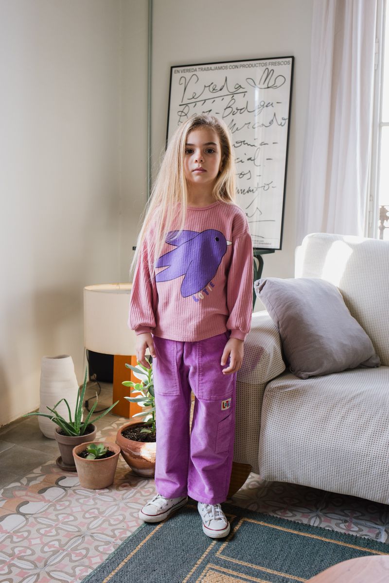 Lötiekids Long Sleeve T-shirt Flowing Bird Rose