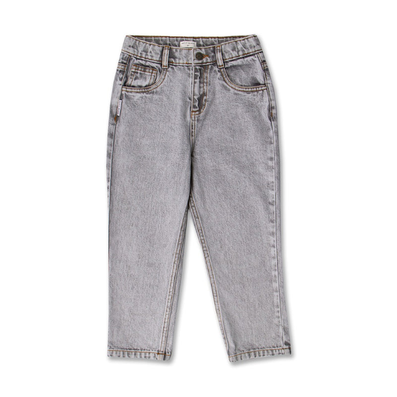 Petit Blush Baggy Fit Jeans Washed Light Grey