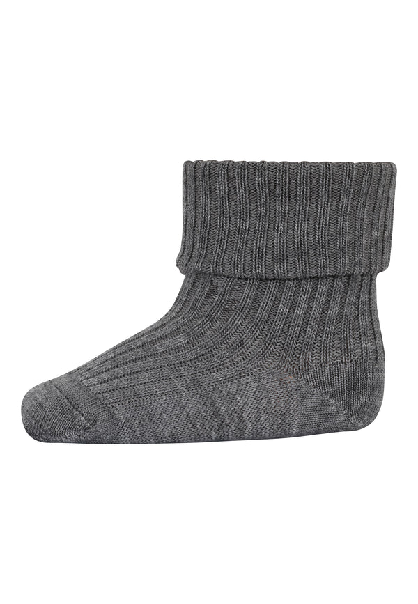 Mp Denmark Hilde Baby Socks Grey Melange