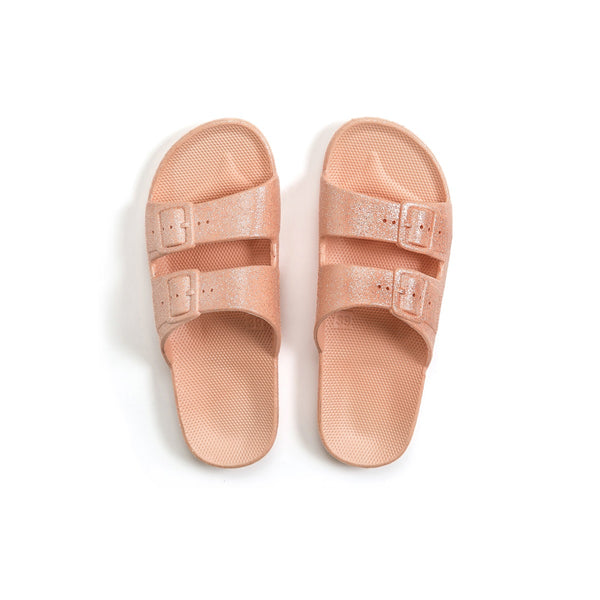 Freedom Moses Slippers Apricot Glitter (maat 24-33)
