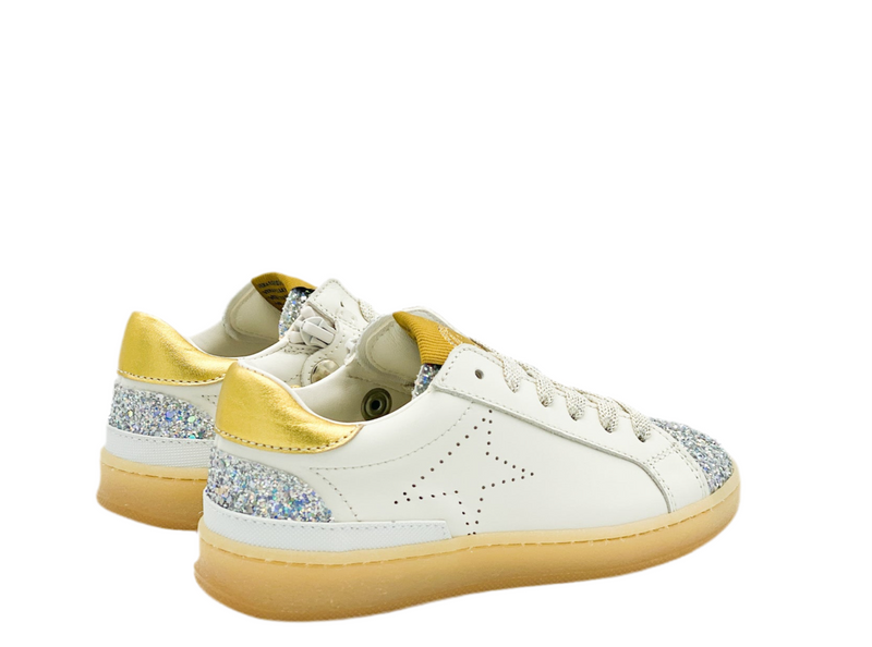 Rondinella Witte Basketter Glitter (maat 27-35)