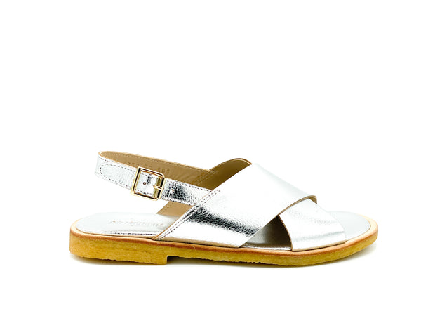 Angulus Damessandaal Crossover Silver (maat 36-42)