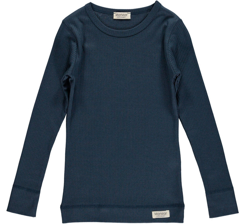 MarMar Copenhagen Modal Plain Tee LS Blue