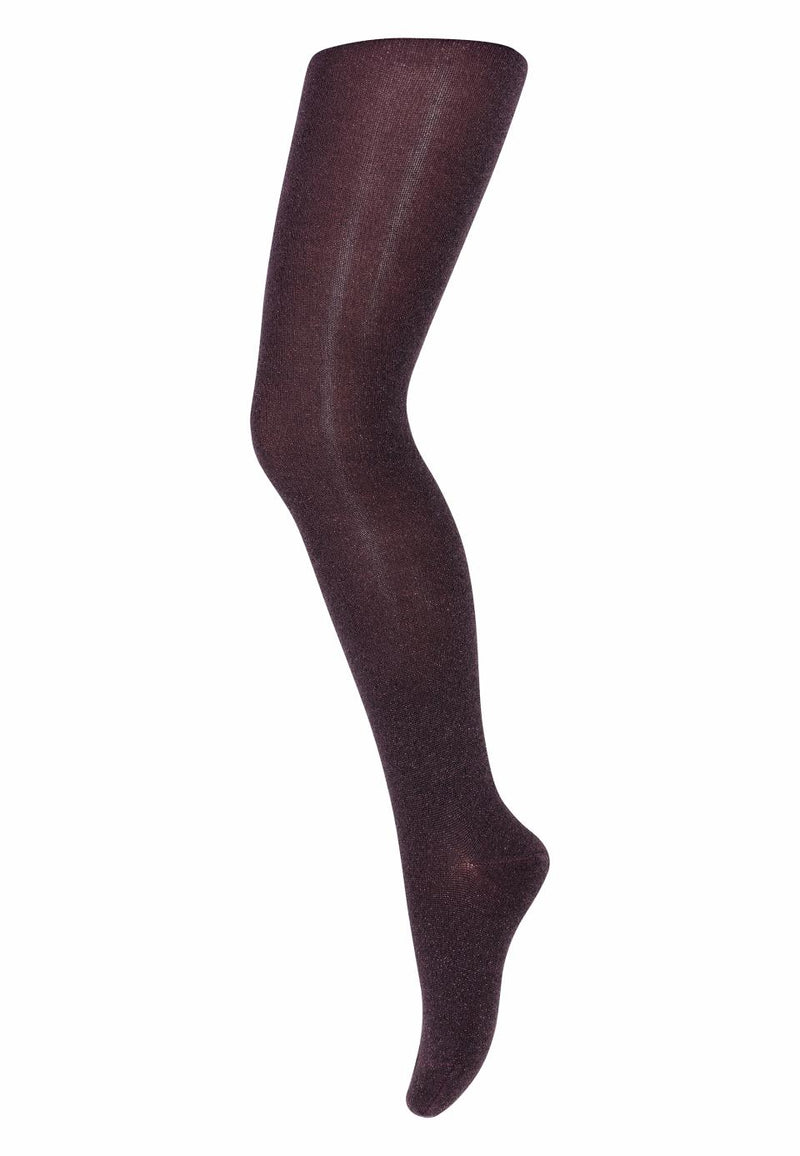 Mp Denmark Glitter Tights Dark Purple