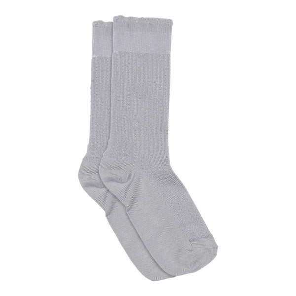 Mp Denmark Fine Wool Rib Inger Socks lavender