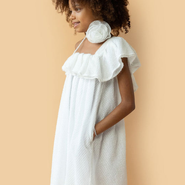 Simple Kids Bel E Dress Party White