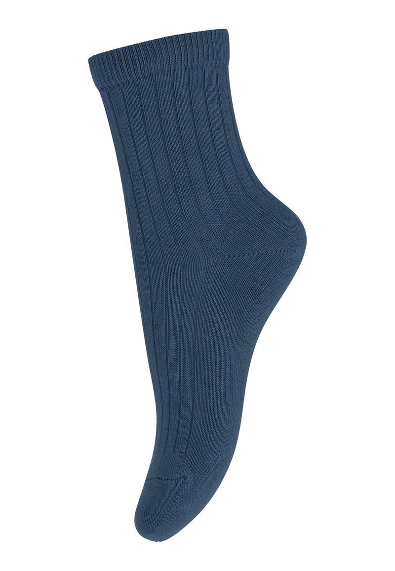 Mp Denmark Cotton Rib Socks True Blue