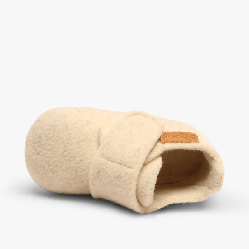 Bisgaard Baby Wool Pantoffel Creme (maat 19-25)