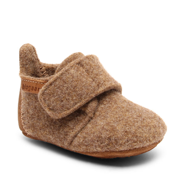 Bisgaard Baby Wool Pantoffel Camel (maat 18-27)