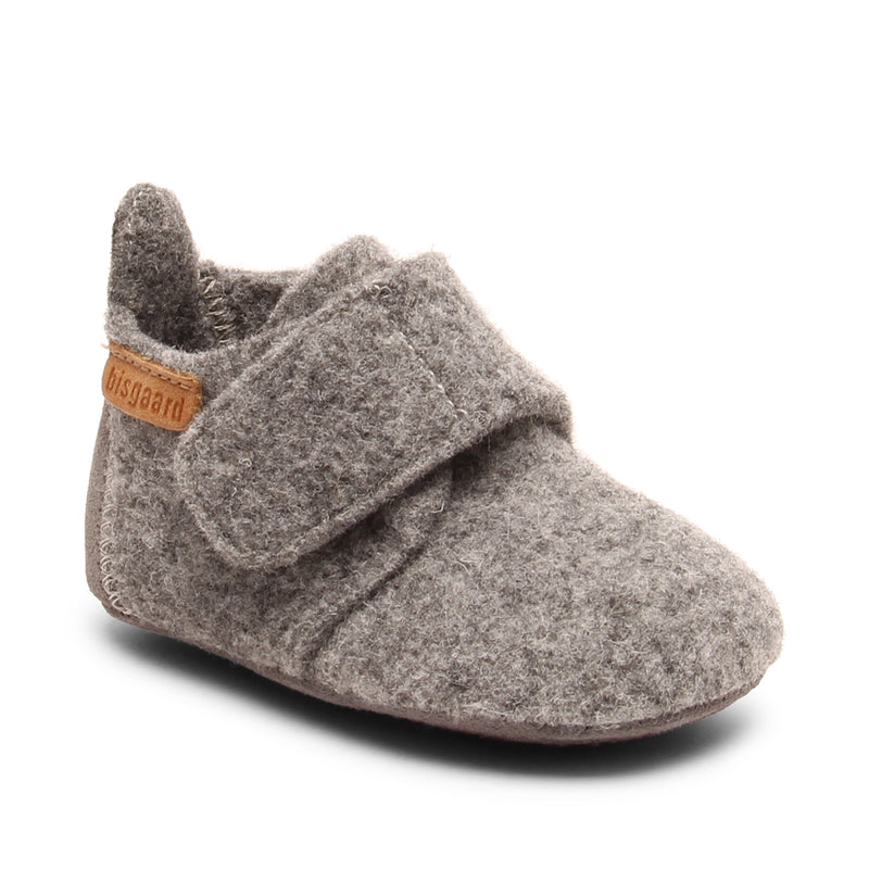 Bisgaard Baby Wool Pantoffel Grijs (maat 19-27)