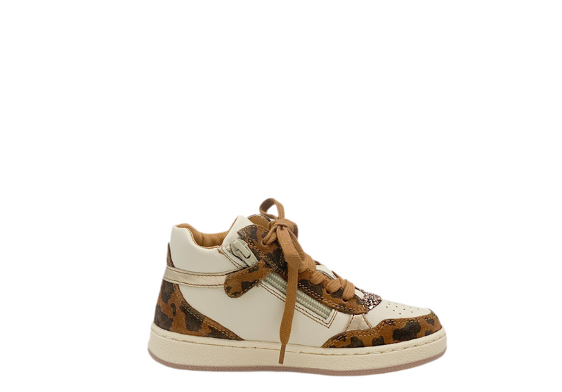 Romagnoli Half Hoge Sneaker Leopard (maat 28-35)