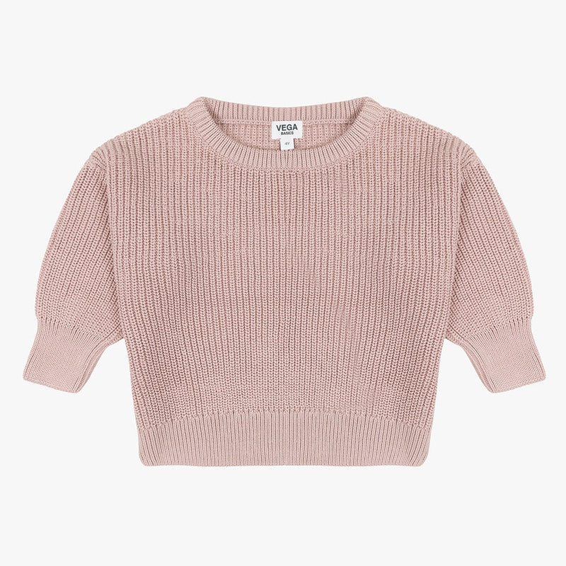 Vega Basics Cordero Knit Sweater Ash Rose