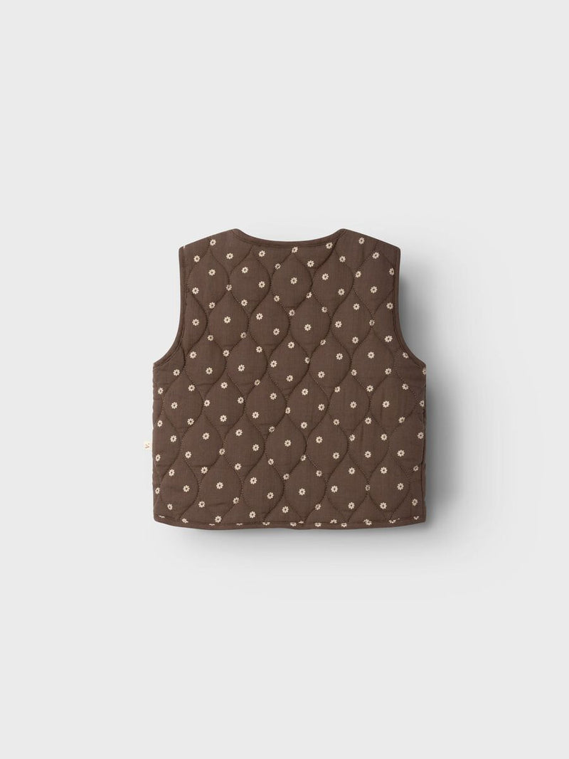 Lil Atelier Quilt Vest Rain Drum