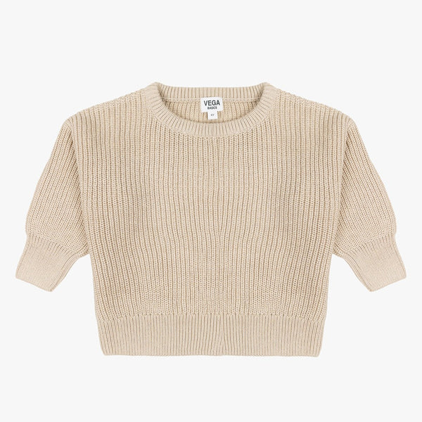 Vega Basics Cordero Knit Sweater Speckled Almond
