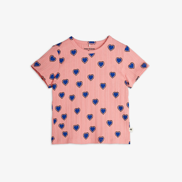 Mini Rodini Outlined Hearts Tee