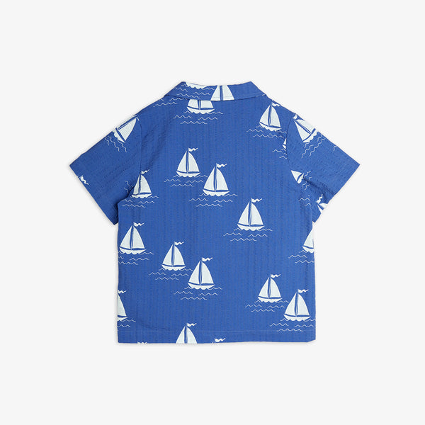 Mini Rodini Sailing Boats Woven Shirt