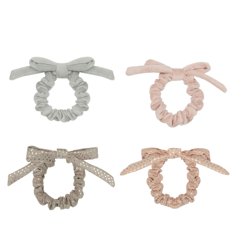 Mimi & Lula Haarelastiekjes Pretty bow scrunchies (4pack)