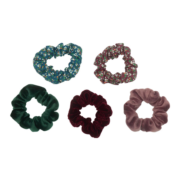 Mimi & Lula Haarelastiekjes Winter Scrunchies (5pack)