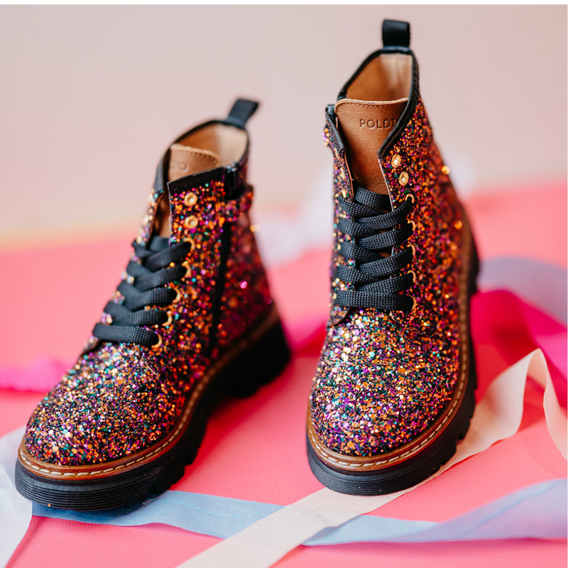 Poldino Multi Glitter Bottine (maat 29-35)