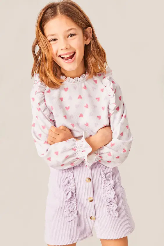 Mipounet Love Jacquard Blouse Light Mauve