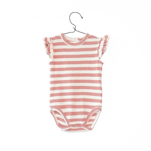 Play Up Striped Rib Body Coral