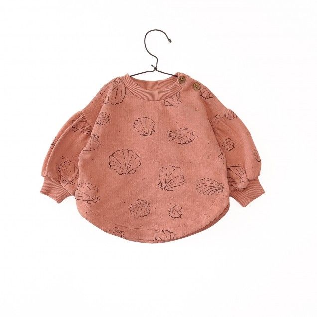 Play Up Baby Printed Fleece Sweater Coral