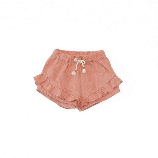 Play Up Baby Linen Shorts Coral