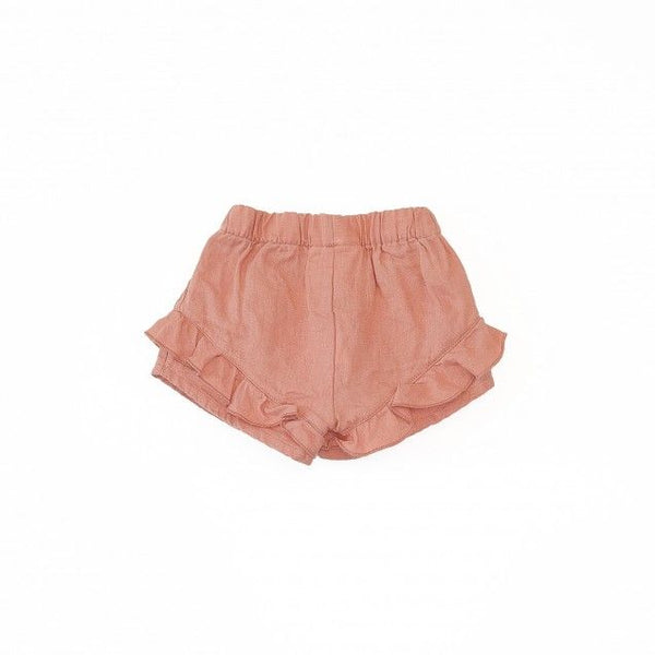 Play Up Baby Linen Shorts Coral