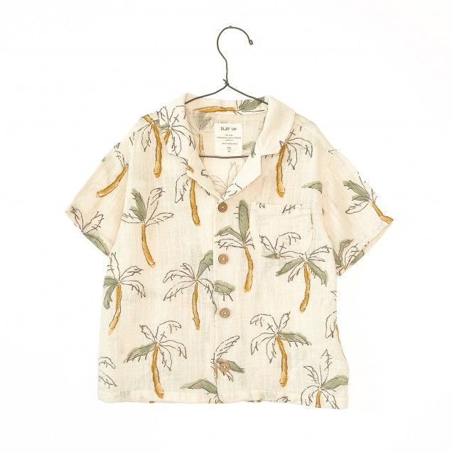 Play Up Printed Woven Shirt Fiber