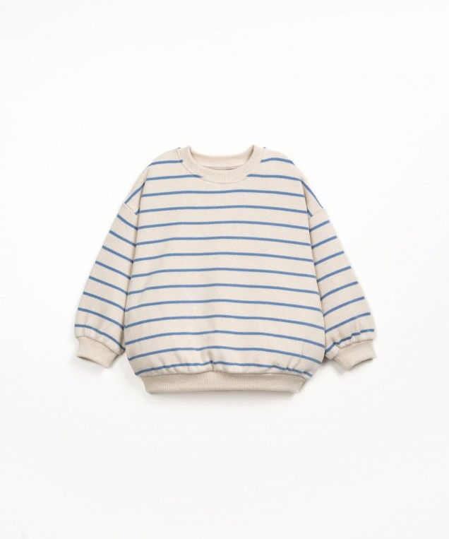 Play Up Striped Jersey Sweater Watercolor