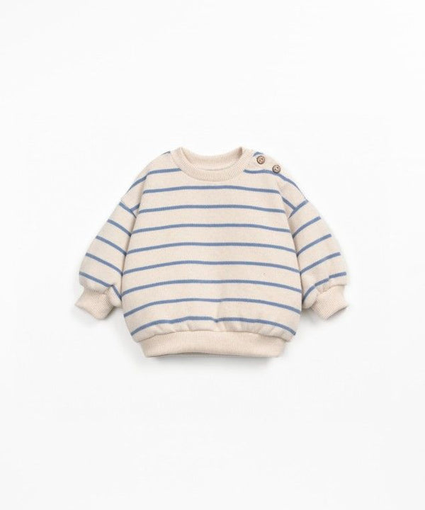 Play Up Baby Striped Jersey Sweater Watercolor