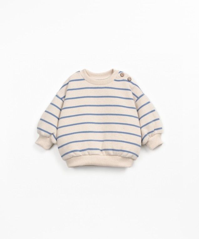 Play Up Baby Striped Jersey Sweater Watercolor