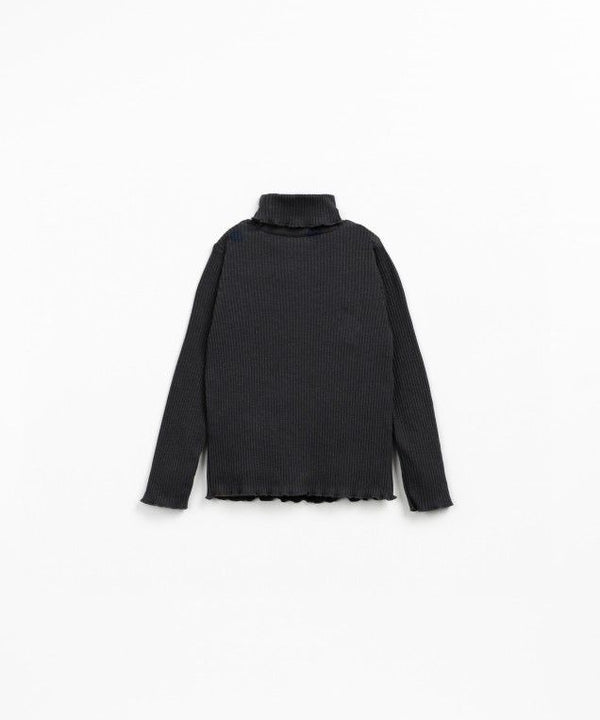 Play Up Rib Flamé LS T-shirt Grafite