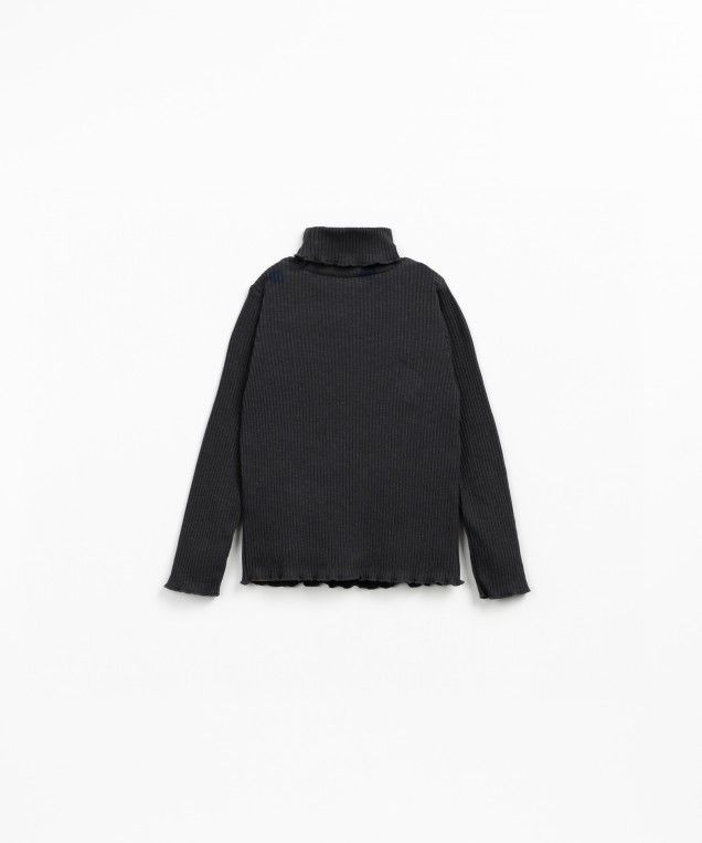 Play Up Rib Flamé LS T-shirt Grafite