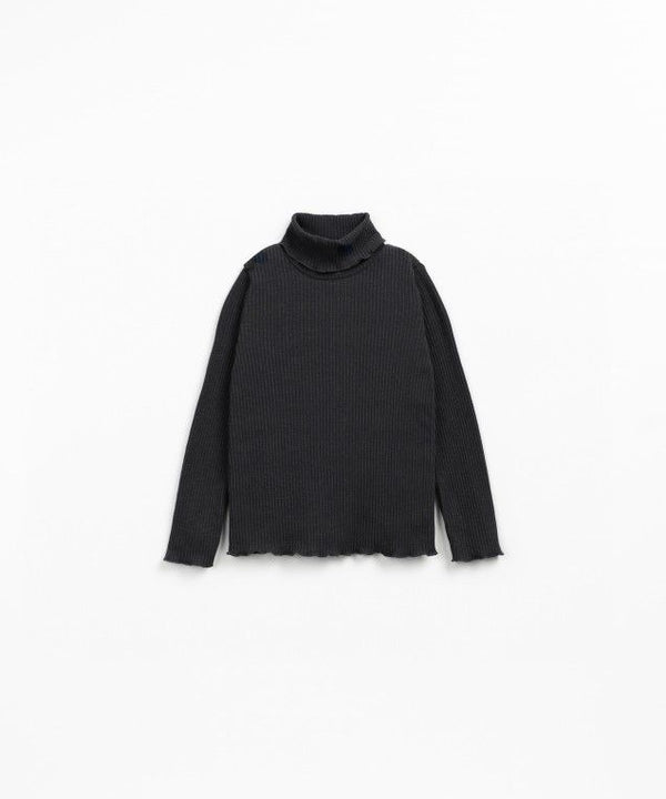 Play Up Rib Flamé LS T-shirt Grafite