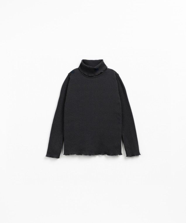 Play Up Rib Flamé LS T-shirt Grafite