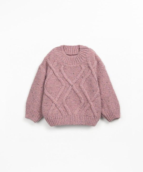 Play Up Knitted Sweater Rose