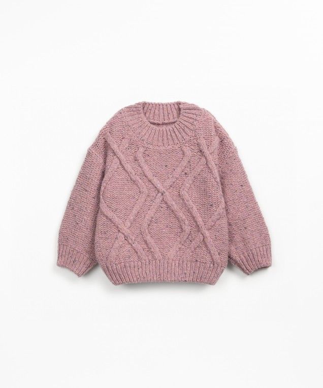 Play Up Knitted Sweater Rose