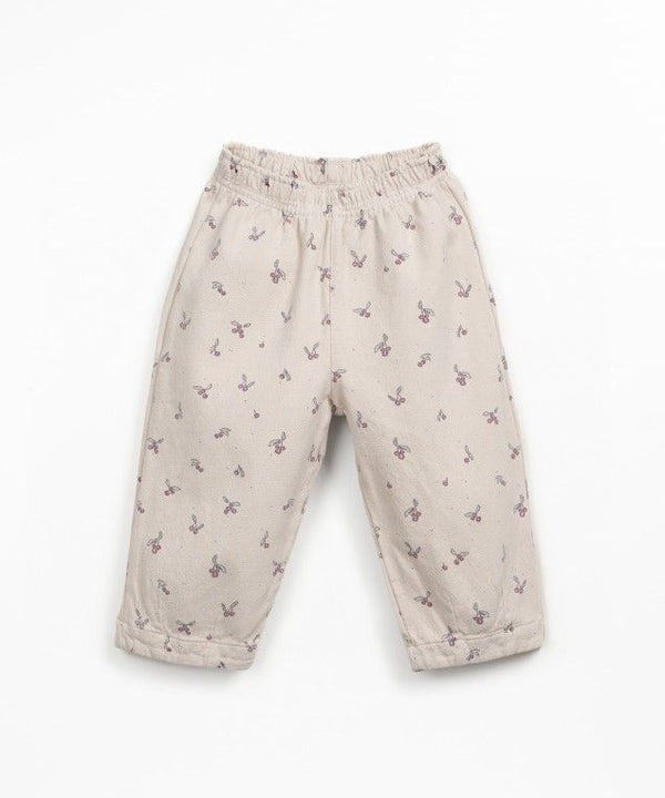 Play Up Printed Twill Trousers Tones