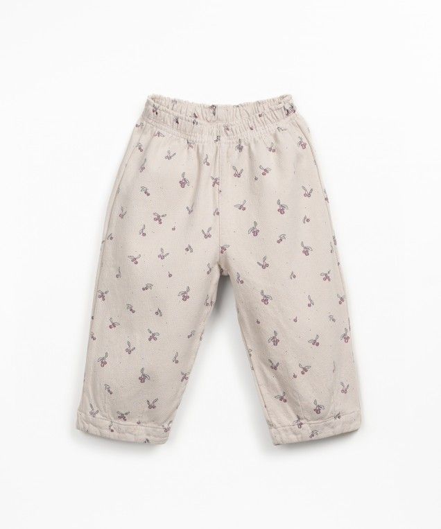 Play Up Printed Twill Trousers Tones