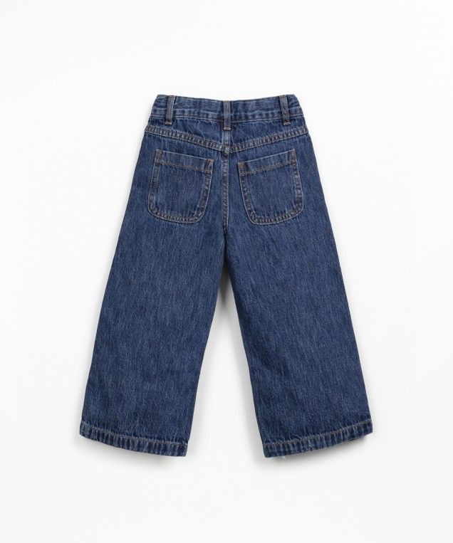 Play Up Denim Wide Trousers