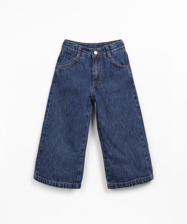 Play Up Denim Wide Trousers