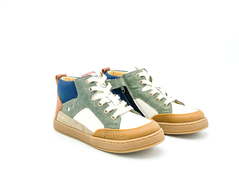 Pom d'api Sneaker White-Khaki (maat 23-27)