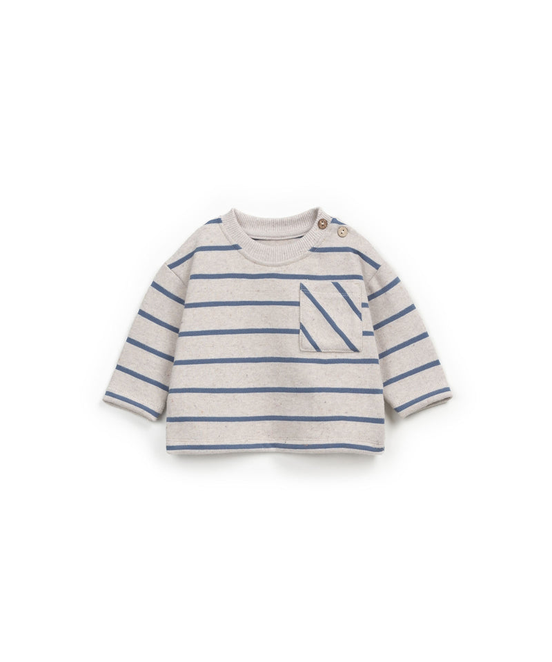 Play Up Striped Jersey LS T-shirt Whale